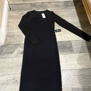 Express Black Long Sleeve Dress
